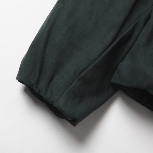 URU / ウル | FAKE LEATHER - ZIP UP BLOUSON - D.Green | 通販 - 正規 
