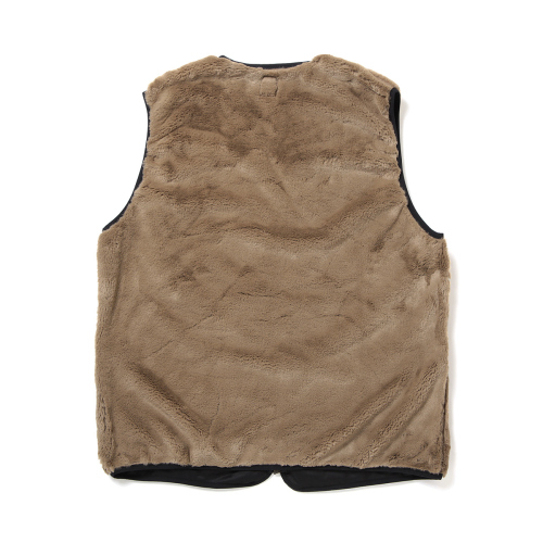 South2 West8 / サウスツーウエストエイト | Piping Vest - Micro Fur 