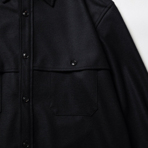 URU / ウル | WOOL JERSEY / LONG SLEEVE SHIRTS - Navy | 通販 - 正規 