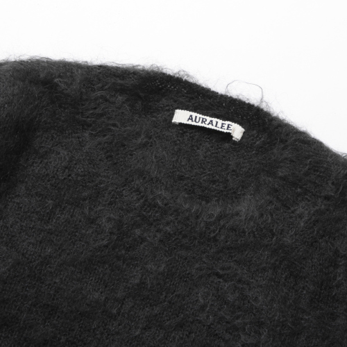 AURALEE / オーラリー | BRUSHED SUPER KID MOHAIR KNIT P/O (メンズ 
