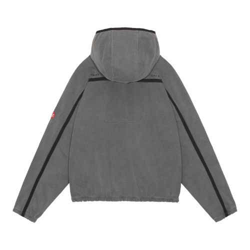 C.E / シーイー | OVERDYE TAPED LIGHT ZIP HOODY - Charcoal | 通販 