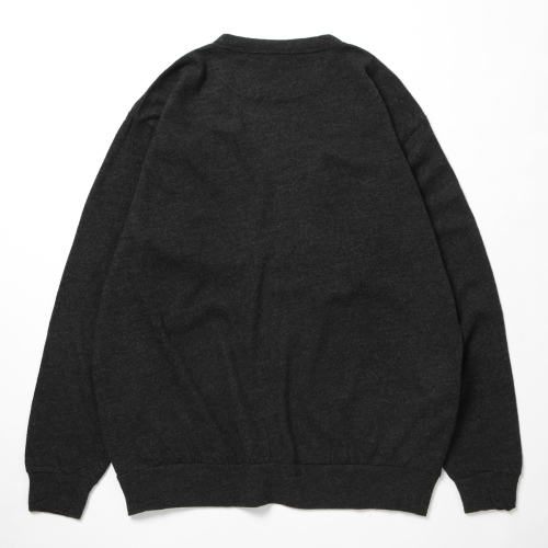 COMOLI / コモリ | ウール天竺 長袖クルー - Charcoal | 通販 - 正規 