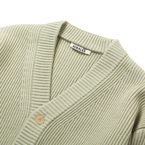 AURALEE / オーラリー | FRENCH MERINO RIB KNIT CARDIGAN (メンズ 