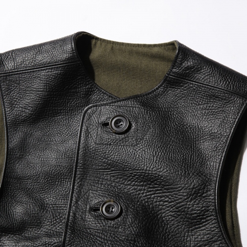 RESEARCH | Leather Jerkin - Black | 通販 - 正規取扱店 | COLLECT 