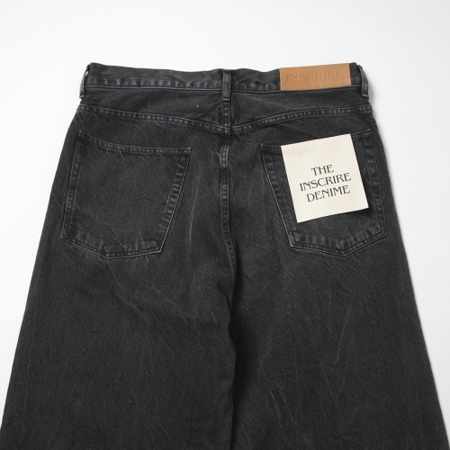 INSCRIRE / アンスクリア | Wide Denim - Black | 通販 - 正規取扱店 