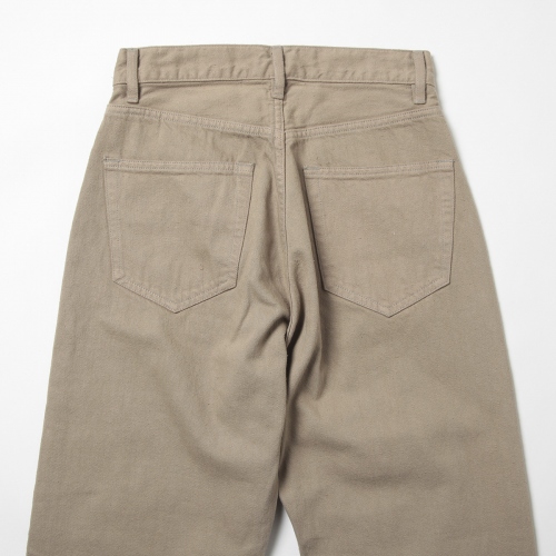 AURALEE botanical dyed denim brown 3