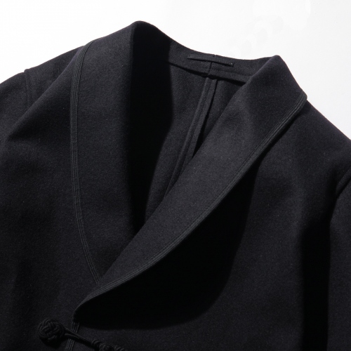 COMOLI / コモリ | メルトン スモーキング ジャケット - Navy | 通販 