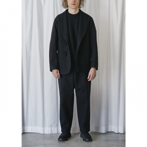 COMOLI / コモリ | メルトン スモーキング ジャケット - Navy | 通販  