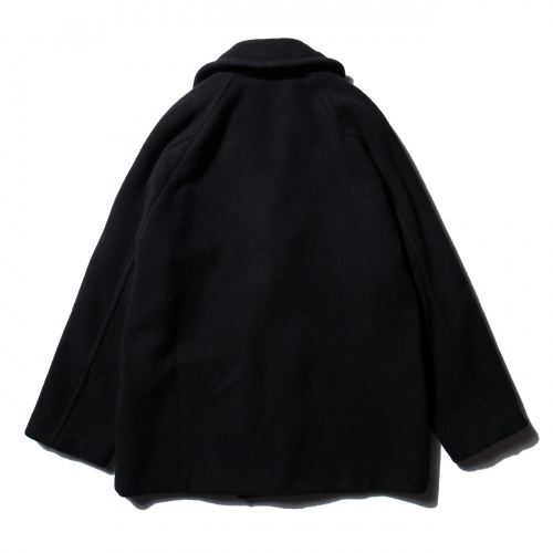 COMOLI / コモリ | ヤクウール ショールカラーコート - Navy | 通販 