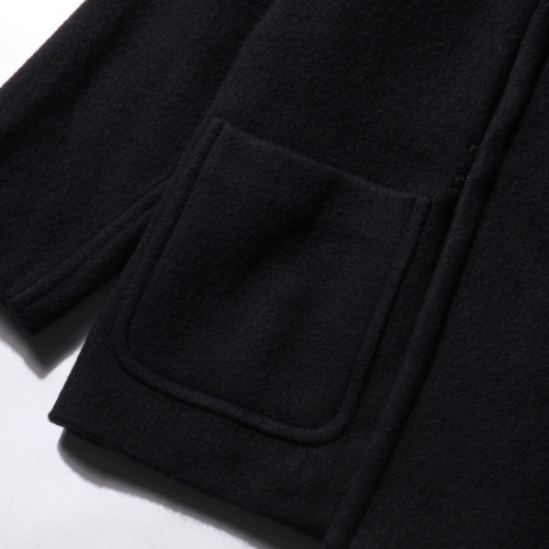COMOLI / コモリ | ヤクウール ショールカラーコート - Navy | 通販 