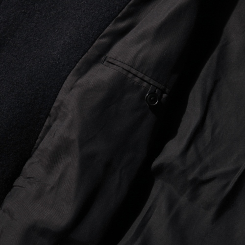 COMOLI / コモリ | ヤクウール ショールカラーコート - Navy | 通販 