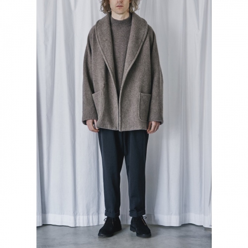 Comoli 釣り合う カシミヤ ショールカラーコート size2