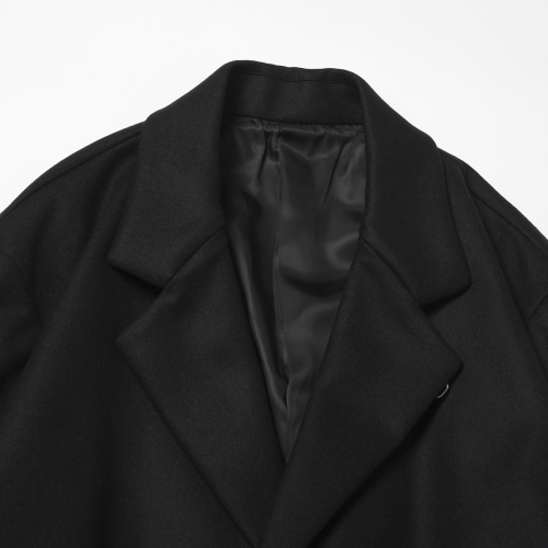 stein / シュタイン | LAY CHESTER COAT - Black | 通販 - 正規取扱店 