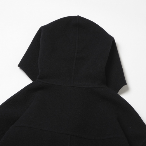 AURALEE / オーラリー | VELOUR BRUSHED WOOL MELTON HAND SEWN HOODED 