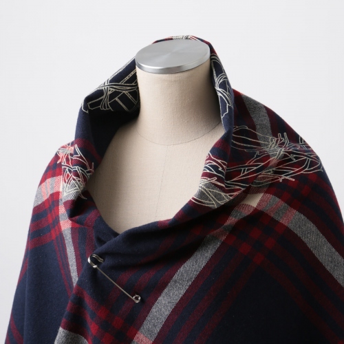 RESEARCH|Mountaineer Stole - Navy × Red | 通販 - 正規取扱店 