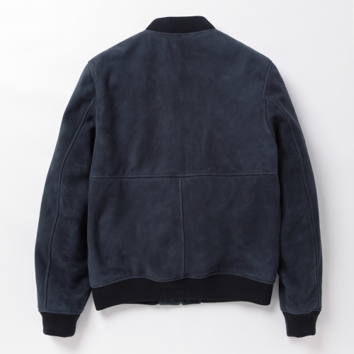A.P.C. / アーペーセー | オイルドゴート スエードブルゾン - Dark 