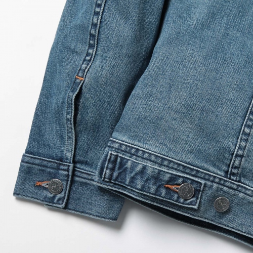 土日限定お値下げ！A.P.C デニムジャケットAPCノーカラーブルー 36 