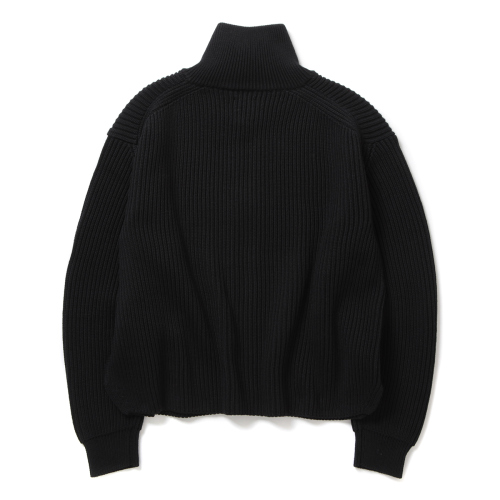 BATONER / バトナー | SOLID WOOL DRIVERS KNIT (レディース) - Black 