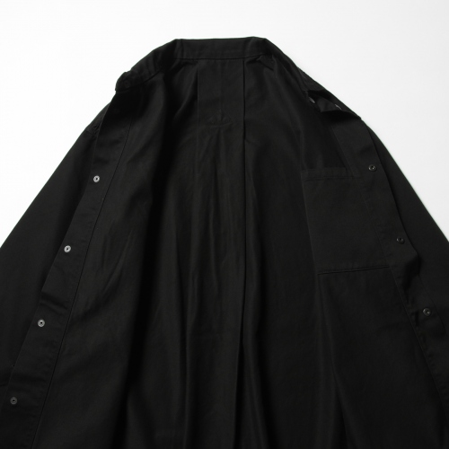 Porter Classic / ポータークラシック | CHINO SHIRT COAT - Black 