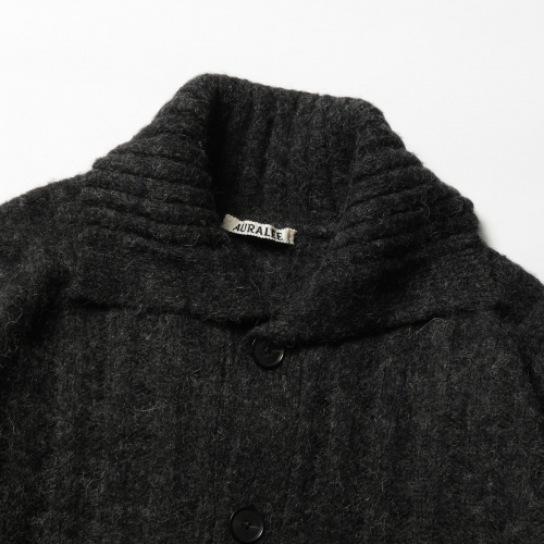 AURALEE / オーラリー | BABY ALPACA WOOL WIDE RIB KNIT CARDIGAN  