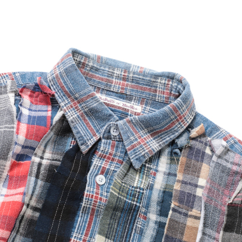 Rebuild by Needles - Flannel Shirt - Ribbon Shirt Wide - Fサイズ 1