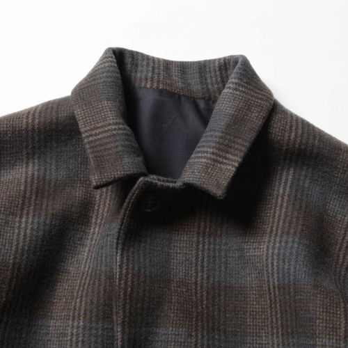 URU / ウル | WOOL CHECK SHORT JACKET - Gray | 通販 - 正規取扱店 