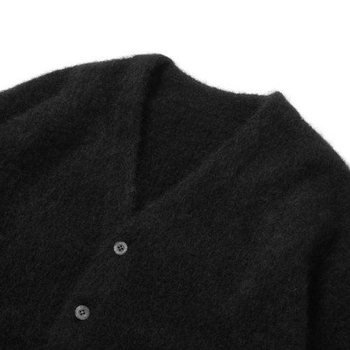 crepuscule / クレプスキュール | Mohair V/N Cardigan - Black | 通販 