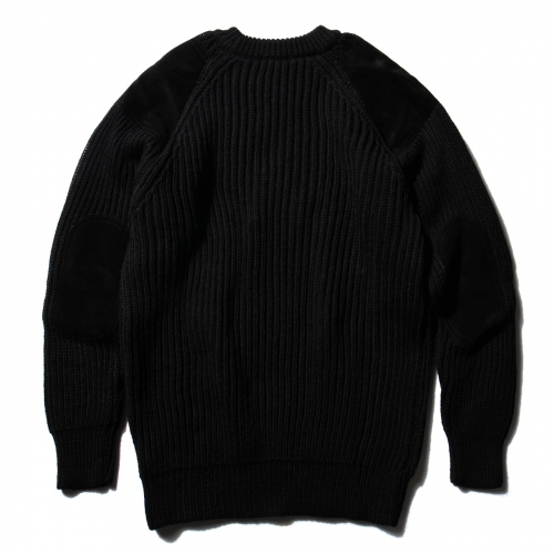 COMOLI / コモリ | BLACK SHEEP別注 ガンパッチニット - Black | 通販 