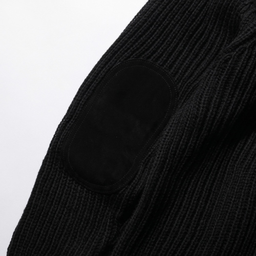 COMOLI / コモリ | BLACK SHEEP別注 ガンパッチニット - Black | 通販 