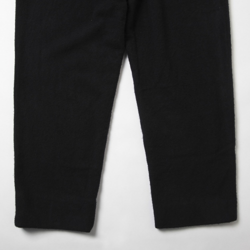COMOLI / コモリ | 縮絨ウール バックストラップパンツ - Navy | 通販 