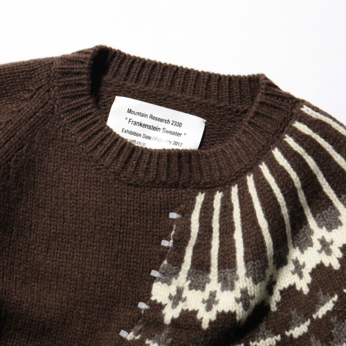 RESEARCH | Frankenstein Sweater - Brown | 通販 - 正規取扱店 