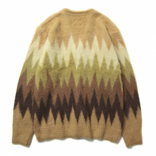 Needles / ニードルズ | Mohair Cardigan - Zigzag - Taupe | 通販 