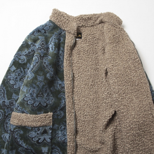 Needles / ニードルズ | Zipped Tibetan Jacket - Damask Velvet Jq 
