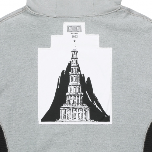 C.E / シーイー | WIDE RIB CUT HEAVY HOODY - Black | 通販 - 正規 