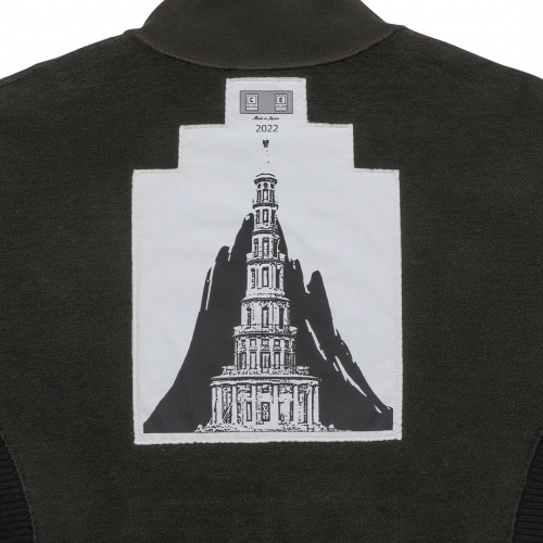 C.E / シーイー | WIDE RIB CUT ZIP SWEAT - Black | 通販 - 正規取扱 