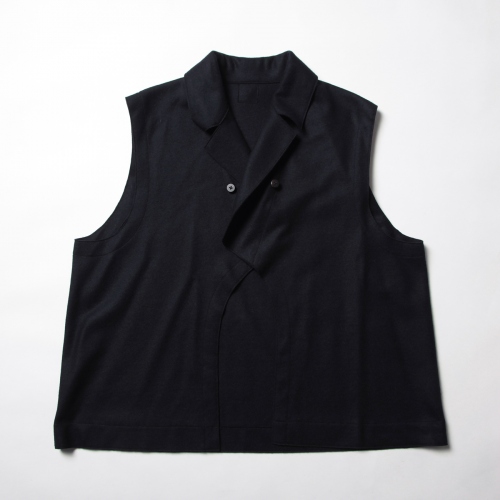 URU / ウル | WOOL JERSEY / BELTED COAT - Navy | 通販 - 正規取扱店 