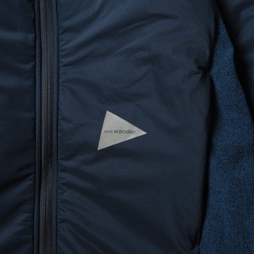 and wander / アンドワンダー | top fleece jacket - Navy | 通販 