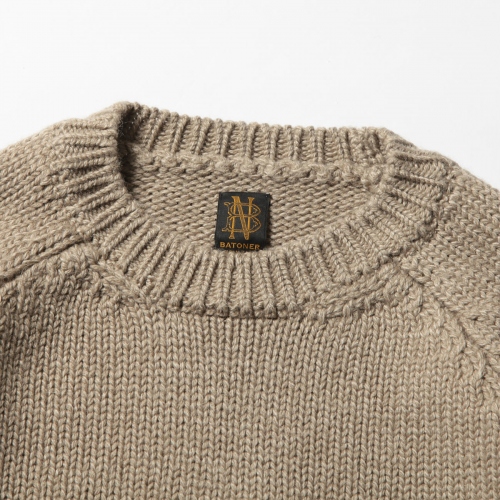 BATONER / バトナー | VINTAGE WOOL RAGLAN CREW NECK (メンズ 