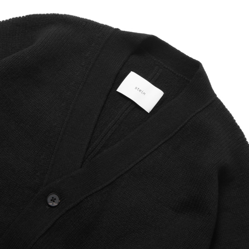 stein / シュタイン | ST.693 EX FINE LAMBS KNIT CARDIGAN - Black 