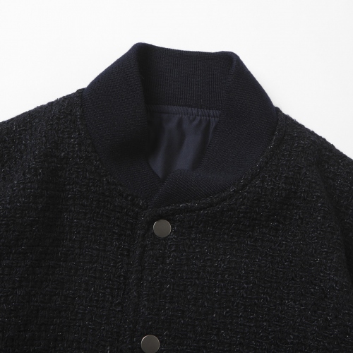 URU / ウル | FANCY TWEED - VARSITY JACKET - D.Navy | 通販 - 正規 