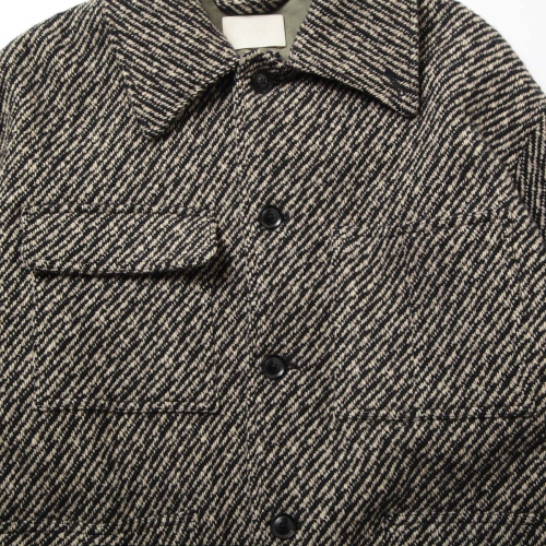 YOKE / ヨーク | WOOL NEP TWEED COVERALL JACKET - Beige | 通販 