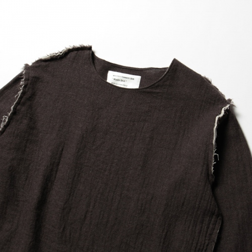 RESEARCH | Muslin Shirt - Wool Viera - Brown | 通販 - 正規取扱店 