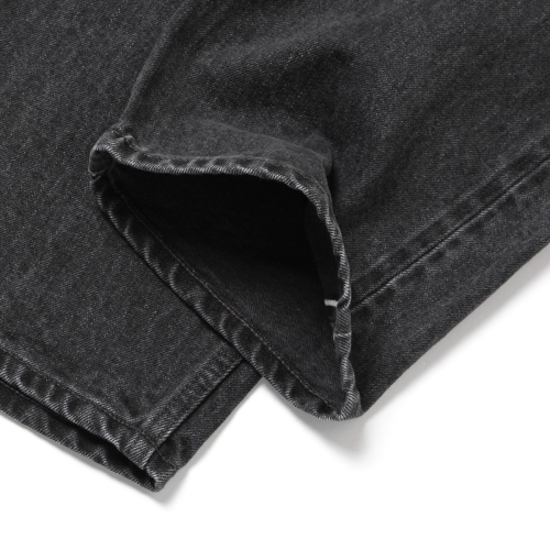 CIOTA / シオタ | ブラック スビンコットン 13.5oz ワイドテーパード 