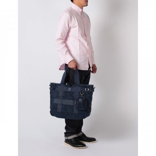Porter Classic / ポータークラシック | SUPER NYLON TOTE BAG - Blue 
