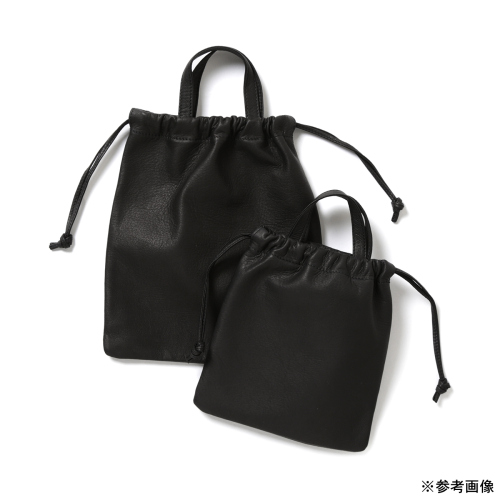 Aeta / アエタ | DA113 Double Faced DRAWSTRING POUCH +handle : S 