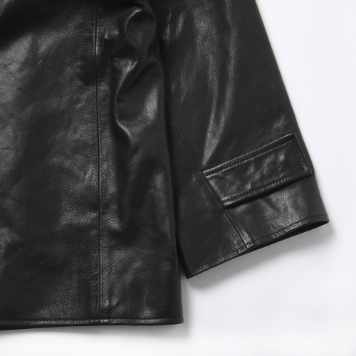 stein / シュタイン | LEATHER HALF COAT - Black | 通販 - 正規取扱店 