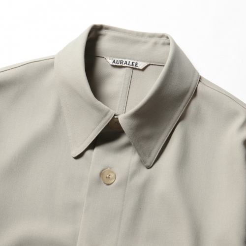 AURALEE / オーラリー | HARD TWIST WOOL DOBBY SHIRTS (メンズ  