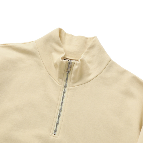 AURALEE / オーラリー | ELASTIC HIGH GAUGE SWEAT HALF ZIP P/O 