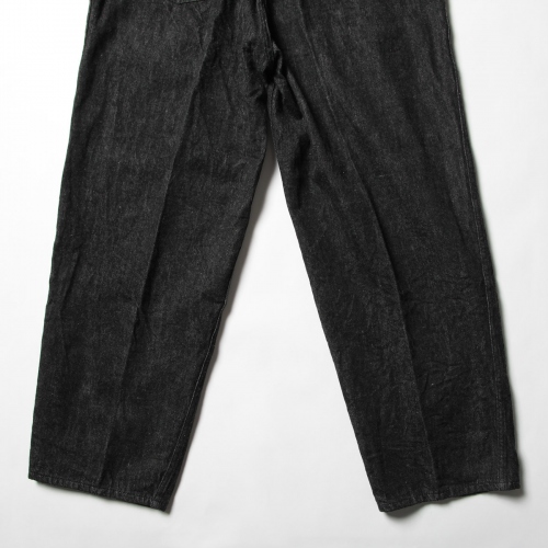 COMOLI / コモリ | デニム ベルテッドパンツ - Black / Ecru | 通販 