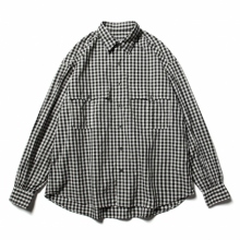 Porter Classic / ポータークラシック | ROLL UP GINGHAM CHECK SHIRT - Black
